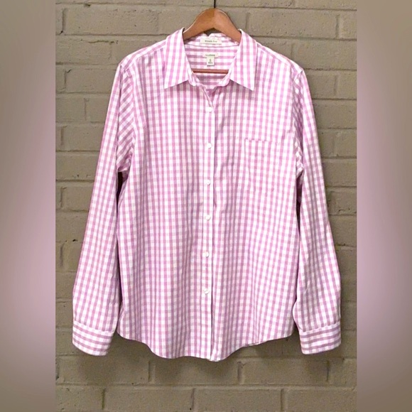 L.L Bean check print button down XL - Picture 1 of 8